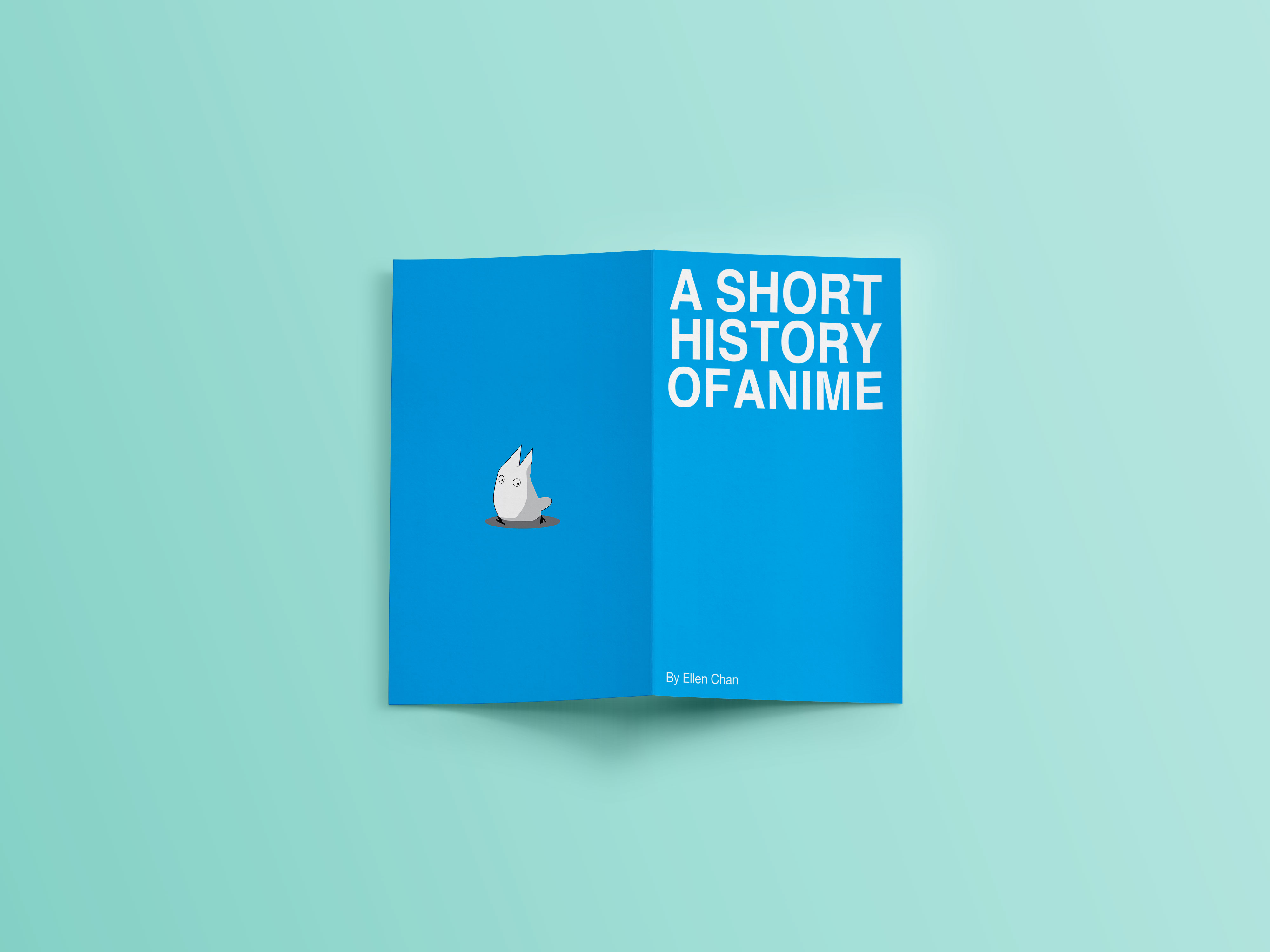 mockup of anime history booklet covers
